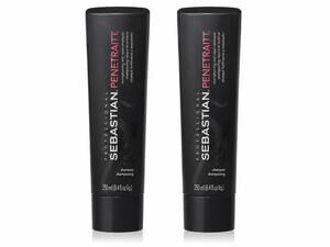 Sebastian Penetraitt Shampoo 250ml 8.4 fl oz Duo Pack 2 Bottles Repair Care